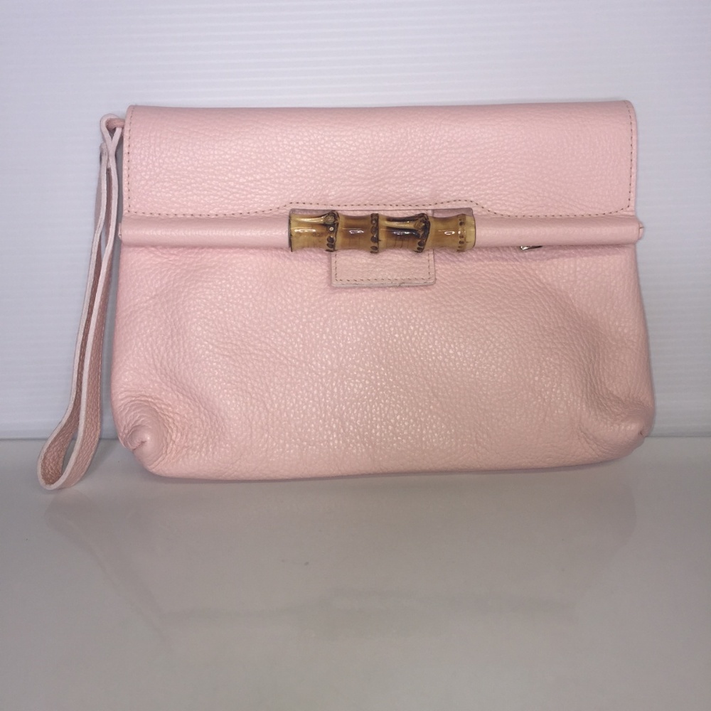 Cecconi Piero made in Italy pale pink clutch